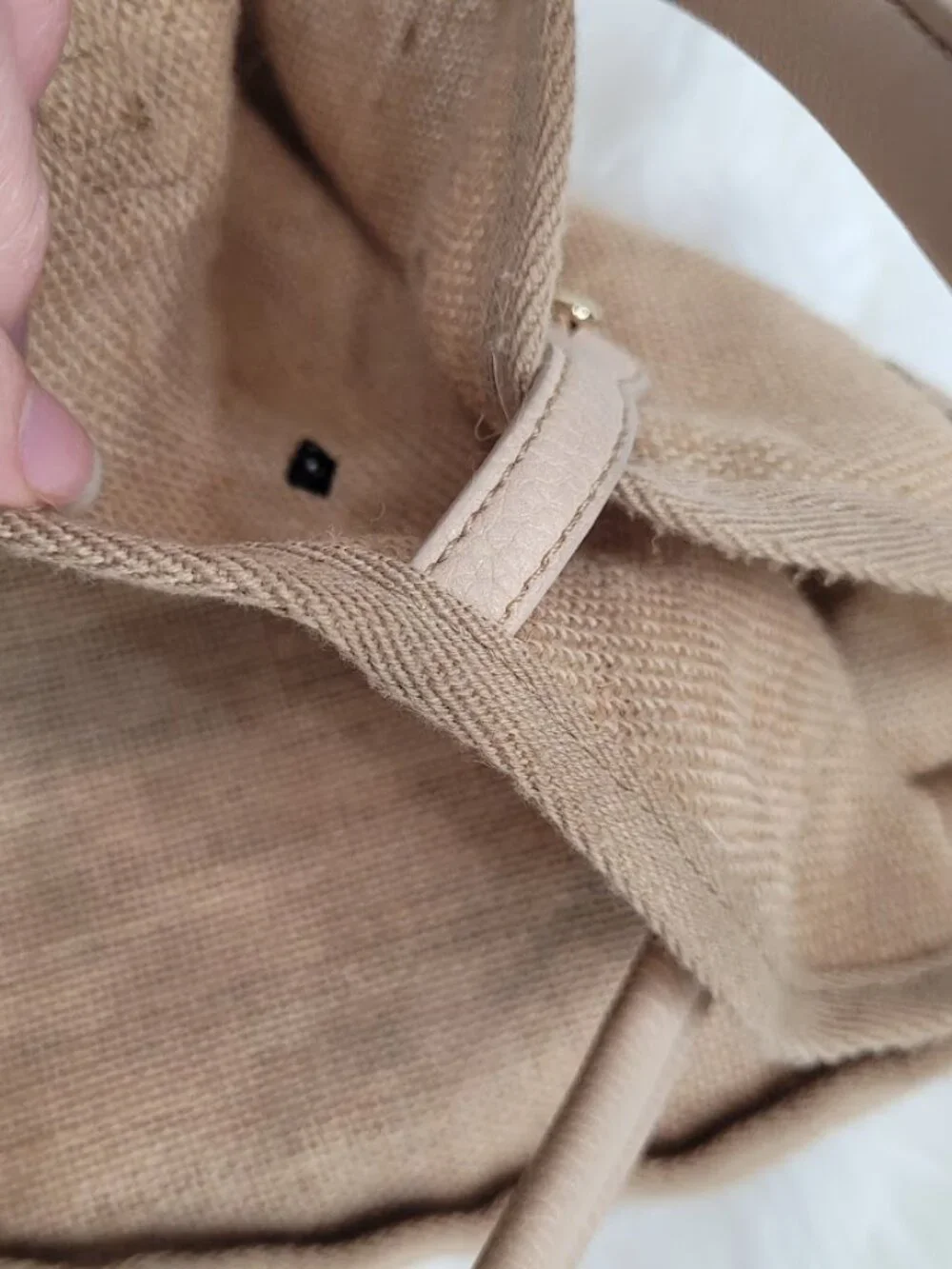 Who What Wear 100%‎ Jute Woven Tan Round Crossbody Purse Bag Resortwear Beach
